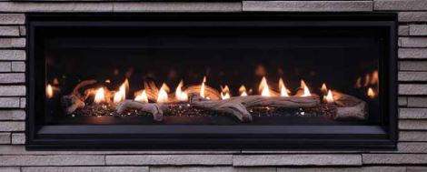 Superior F4903 55" DV Contemporary Linear Fireplace with Electronic Valve, LP - Chimney Cricket