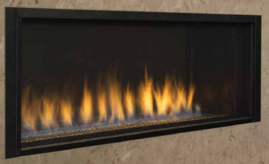 (X) Superior F1263 43" DV Contemporary Linear Fireplace with Electronic Valve, LP - WHEN STOCK IS DEPLETED NLA - Chimney Cricket