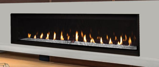 Superior F4396 84" Linear DV Fireplace with Electronic Ignition and Lights - NG - Chimney Cricket