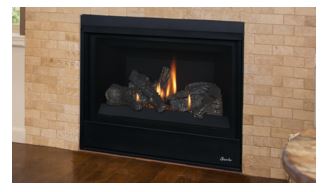 Superior F1721 33" Top Vent DV Fireplace with Electronic Valve, LP - Chimney Cricket