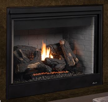 Superior F4304 45" Top / Rear Vent DV Fireplace with Electronic Valve, LP - Chimney Cricket