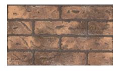 Superior H7942 See-Thru Buff Rustic Ceramic Brick Liner Kit - Chimney Cricket