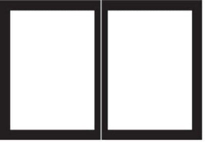 Empire Rectangle Door Set - Black - Chimney Cricket