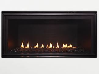 Majestic 36" Direct Vent Linear Fireplace with IntelliFire Ignition System - Natural Gas - Chimney Cricket