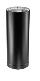 Duravent 7" Diameter DVL 48" Double Wall Black Pipe - 7DVL48, 810000924 (CS1) - Chimney Cricket