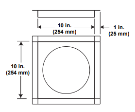 Majestic Ceiling Firestop for 5X8 DVP Pipe - Chimney Cricket