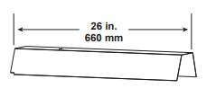 Majestic 26in (660mm) Trimmable Heat Shield - Chimney Cricket