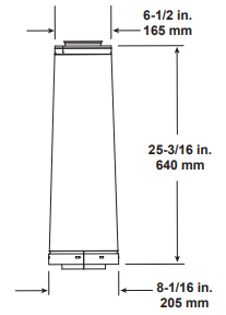 Majestic 24" DVP to SLP adapter - Chimney Cricket