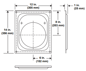 Majestic Wall Firestop 3"  for 5X8 DVP Pipe - Chimney Cricket