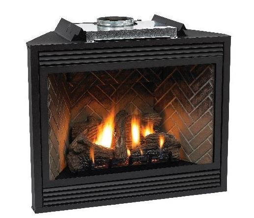 Empire Luxury 42" Tahoe Direct Vent Fireplace with Blower - Natural Gas - Chimney Cricket