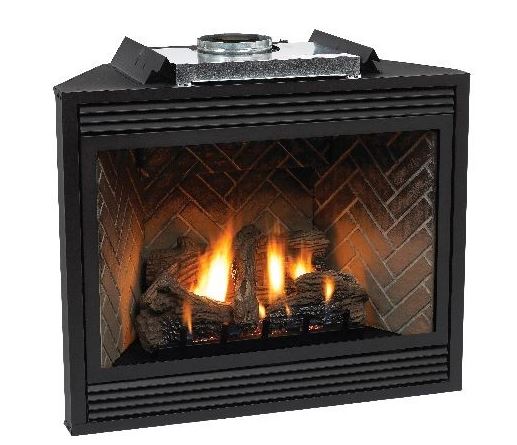 Empire Premium 42" Tahoe Direct Vent Fireplace - Propane - Chimney Cricket