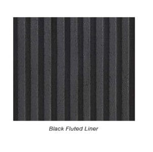 Liner, Black Fluted Metal (Order 1 for  Peninsula)(Order 2 for See-Through) - Chimney Cricket