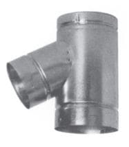 Duravent 6" BV 6" x 4" x 6" Fixed Wye (4" Branch / 6" Base) - 810018077 (CS3) - Chimney Cricket