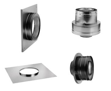 Duravent 4" x 6 5/8" DirectVent Pro Masonry Chimney Conversion Kit - 46DVA-KMC, 810001274 - Chimney Cricket