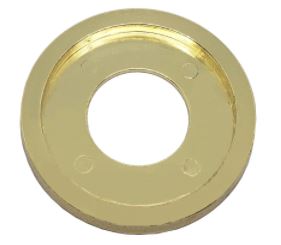 Dante Decorative Floor Plate Ring - Brass - Chimney Cricket