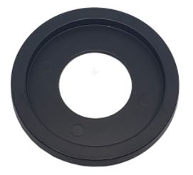 Dante Decorative Floor Plate Ring - Flat Black - Chimney Cricket