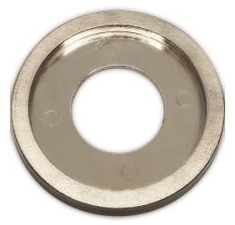 Dante Decorative Floor Plate Ring - Satin Nickel - Chimney Cricket