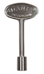 Dante 8" Key - Satin Nickel - Carded - Chimney Cricket