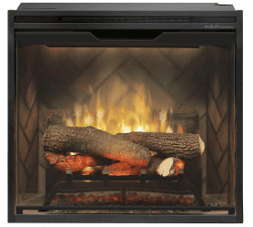 Dimplex 24" Revillusion Built-In Firebox - Weathered Concrete - RBF24DLXWC - Chimney Cricket