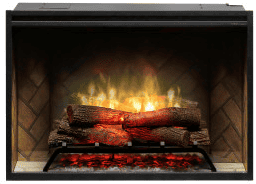 (X) Dimplex 36" Revillusion Built-In Electric Firebox Herringbone - RBF36 - WHEN STOCK IS DEPLETED USE 500002400 - Chimney Cricket