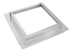 Duravent 4" x 6 5/8" DirectVent Pro Small Stainless Steel Counter Flashing - 46DVACFKSS, 810001340 - Chimney Cricket