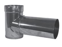 Duravent 8" DuraFlex Tee - 8DFST, 810002476 (CS1) - Chimney Cricket