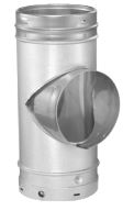 Duravent 8" DuraLiner Round Tee with Round Branch and Cap - 8DLRT, 810001240 (CS1) - Chimney Cricket