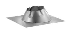 Duravent 12" DuraTech Flat Roof Flashing - 12DTFF, 810000350 (CS1) - Chimney Cricket
