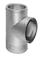 Duravent 12" DuraTech Tee with Cap - GA - 12DTT, 810000339 (CS1) - Chimney Cricket