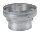 Duravent 3" x 4" BV Appliance Increaser RHEEM/RUUD - 810017809 (CS12) - Chimney Cricket