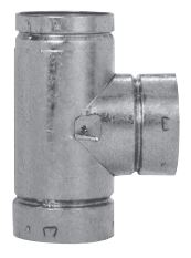 Duravent 3" BV Standard Tee - 810017765 (CS6) - Chimney Cricket