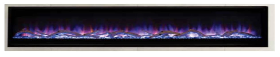 Superior F4448 100" Electric Fireplace - ERL3100 - Chimney Cricket