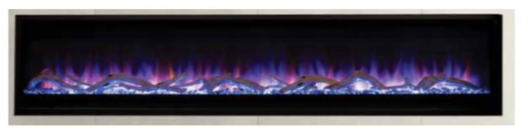 Superior F4447 84" Electric Fireplace - ERL3084 - Chimney Cricket