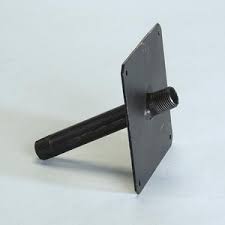 StubOut, 1/2" MPT X 6" Angled Plate for Fireplaces, Black Pipe, TracPipe, FGP-FPT-500 (CS25) - Chimney Cricket