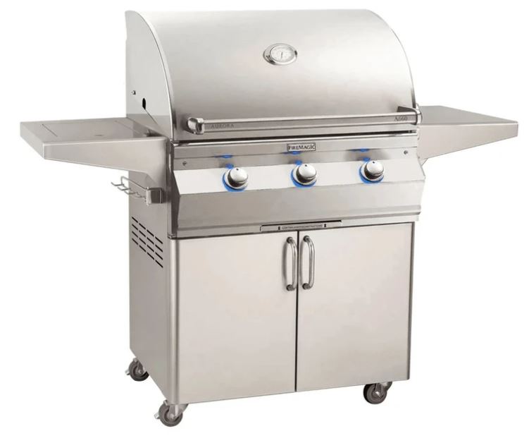 FM A660s Aurora 30" Portable Grill with Analog Thermometer, LP - A660S7EAP61 - Chimney Cricket