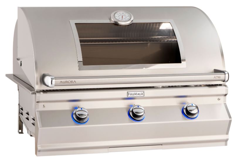 FM A790i Aurora 36" Built-In Grill with Analog Thermometer and Magic View Window, LP - A790I7EAPW - Chimney Cricket