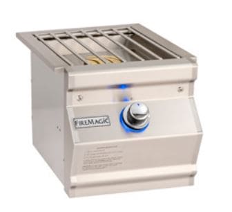 (X) FM Aurora Built-In Single Side Burner, NG - WHEN STOCK IS DEPLETED NO LONGER AVAILABLE - Chimney Cricket