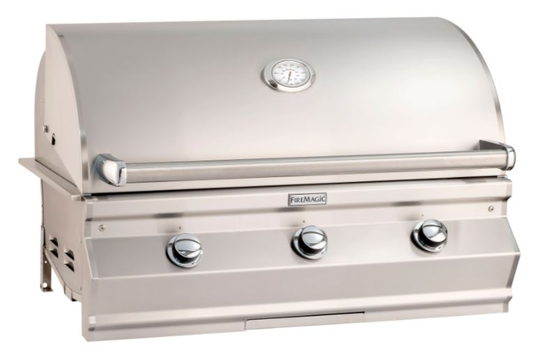 FM Choice C650i 36" Built-In Grill with Analog Thermometer, NG - C650IRT1N - Chimney Cricket
