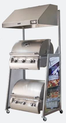 FM 2-Unit Display - Steel with Heavy Duty Wheels - Chimney Cricket