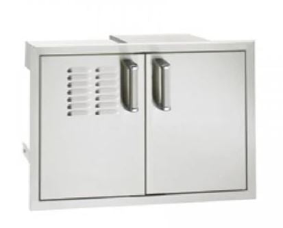 FM Premium Double Access Doors with Tank Tray, Louvers and Dual Drawers (21 x 30½) - Chimney Cricket