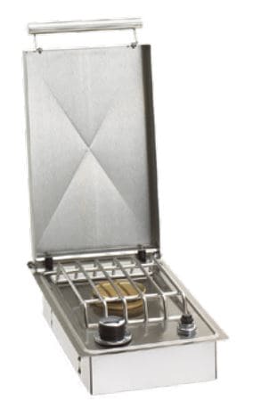 FM Drop-In Single Side Burner with Hinged Lid, LP - Chimney Cricket