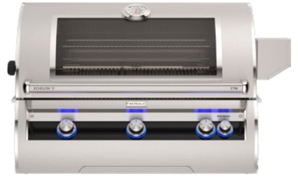 FM E790i Echelon 36" Built-In Grill with Analog Thermometer, Infrared Burner and Magic View Window, NG - E790I9LANW - Chimney Cricket