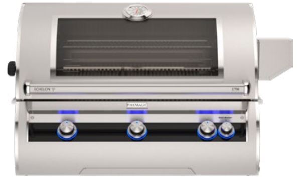 FM E790i Echelon 36" Built-In Grill with Analog Thermometer, Infrared Burner and Magic View Window, LP - E790I9LAPW - Chimney Cricket