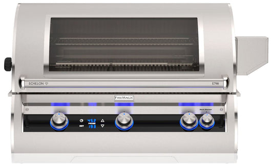 FM E790i Echelon 36" Built-In Grill with Digital Thermometer and Magic View Window, LP - E790I9E1PW - Chimney Cricket