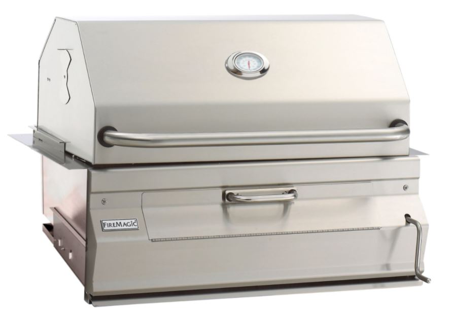 FM Legacy Charcoal 24" Stainless Steel Built-In Grill - 12SC01CA - Chimney Cricket