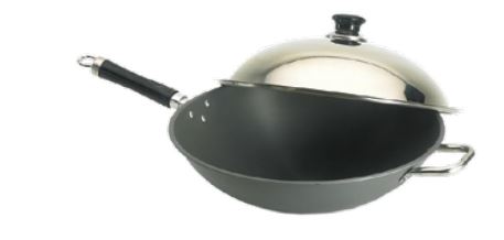 FM 15" Wok with Stainless Steel Cover - Chimney Cricket