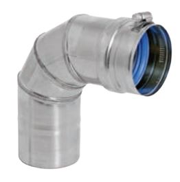 Duravent 3" Diameter FasNSeal Double Wall 90° Elbow - W29003, 810003662 (CS10) ** - Chimney Cricket