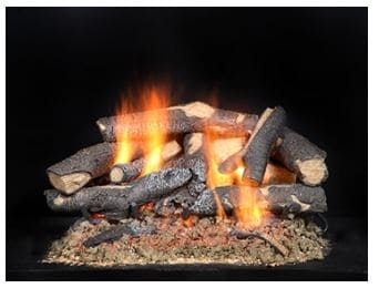 Majestic 18" Fireside Supreme Oak Refractory Cement Log Set ** - Chimney Cricket