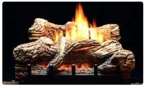 Empire 24" Flint Hill Log and Burner Package - NG - Chimney Cricket