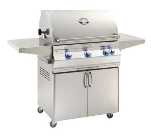 FM A660s Aurora 30" Portable Grill with Analog Thermometer and Rotisserie Backburner, NG - A660S8EAN61 - Chimney Cricket